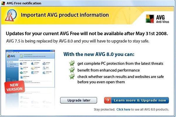 Misleading AVG Alert