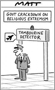 Govt. Crackdown on Religious Extremism: Tambourine Detector