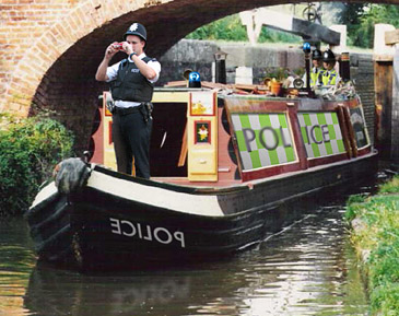 Police narrowboat