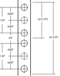 Hole spacing diagram