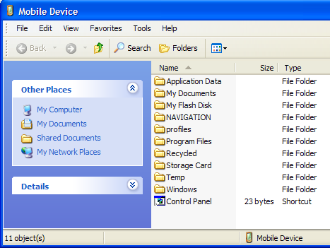 Root files system of Advent GPS400