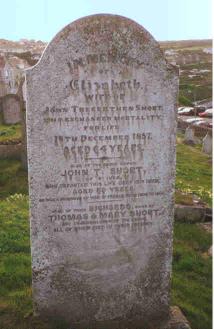 The Grave of John Tregerthen Short in Barnoon Cemetery