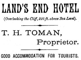 Advertisement for the Land's End Hotel, 1893