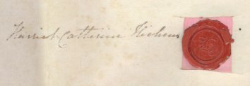 Signature of Harriet Catherine Hichens