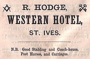 Advertisement for the Western Hotel, 1864