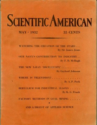 Scientific American cover May 1932
