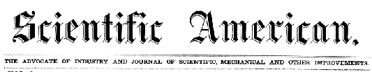 Scientific American masthead volumes II-IV