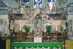 Sanctuary: High Altar & carved Alabaster Reredos