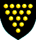 Badge of Cornwall - 15 gold bezants on a black field