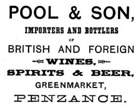 Advertisement for Pool & Son, 1893